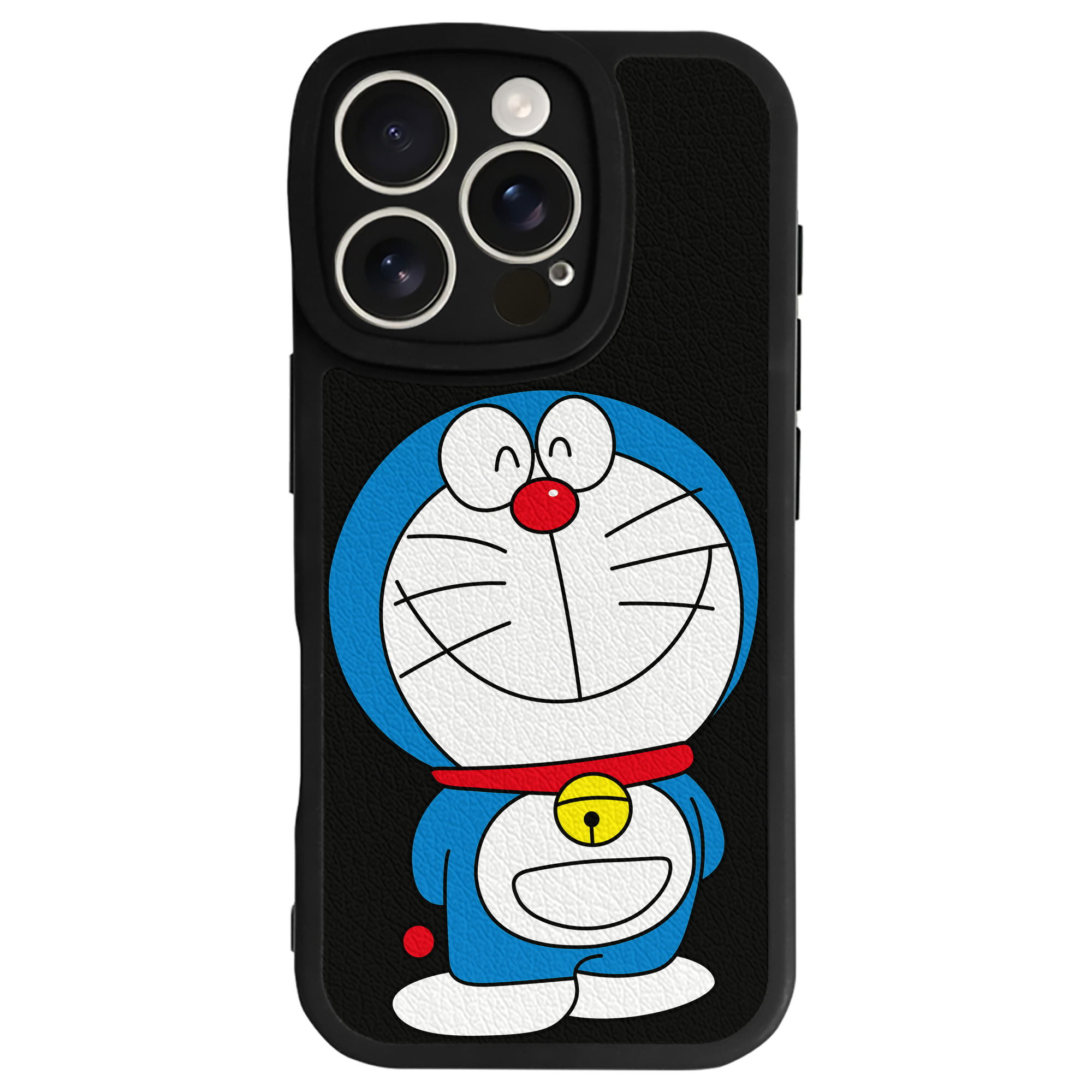 （画像用） ドラえもん Doraemon 【iPhone 16シリーズ対応】シリコンスマホケース（レザー調） 材質：シリコン
